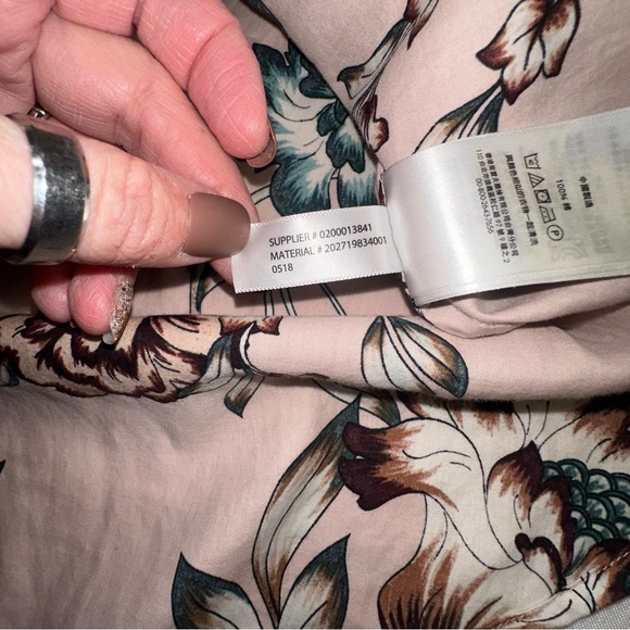 Lauren Ralph Lauren Womens Shirt Size 1x Pink Floral Long Sleeve Button Down Top - Picture 8 of 9